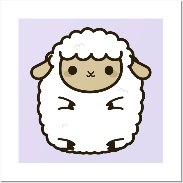 Cute Lamb Wall Art by peppermintpopuk